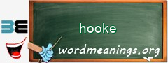 WordMeaning blackboard for hooke